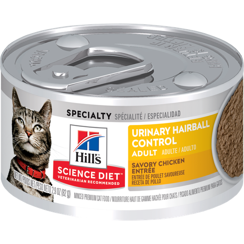 Hill's Science Diet Gato Adulto Control Urinario y Bolas de Pelo Lata 82 g