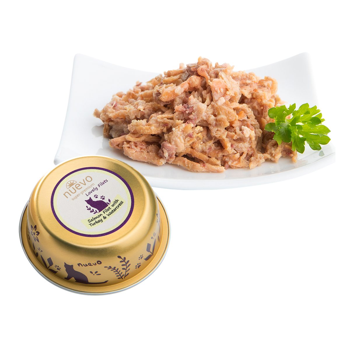 Nuevo Tasty Gato Adulto Filete de Salmon con Pavo y Berros 85 g