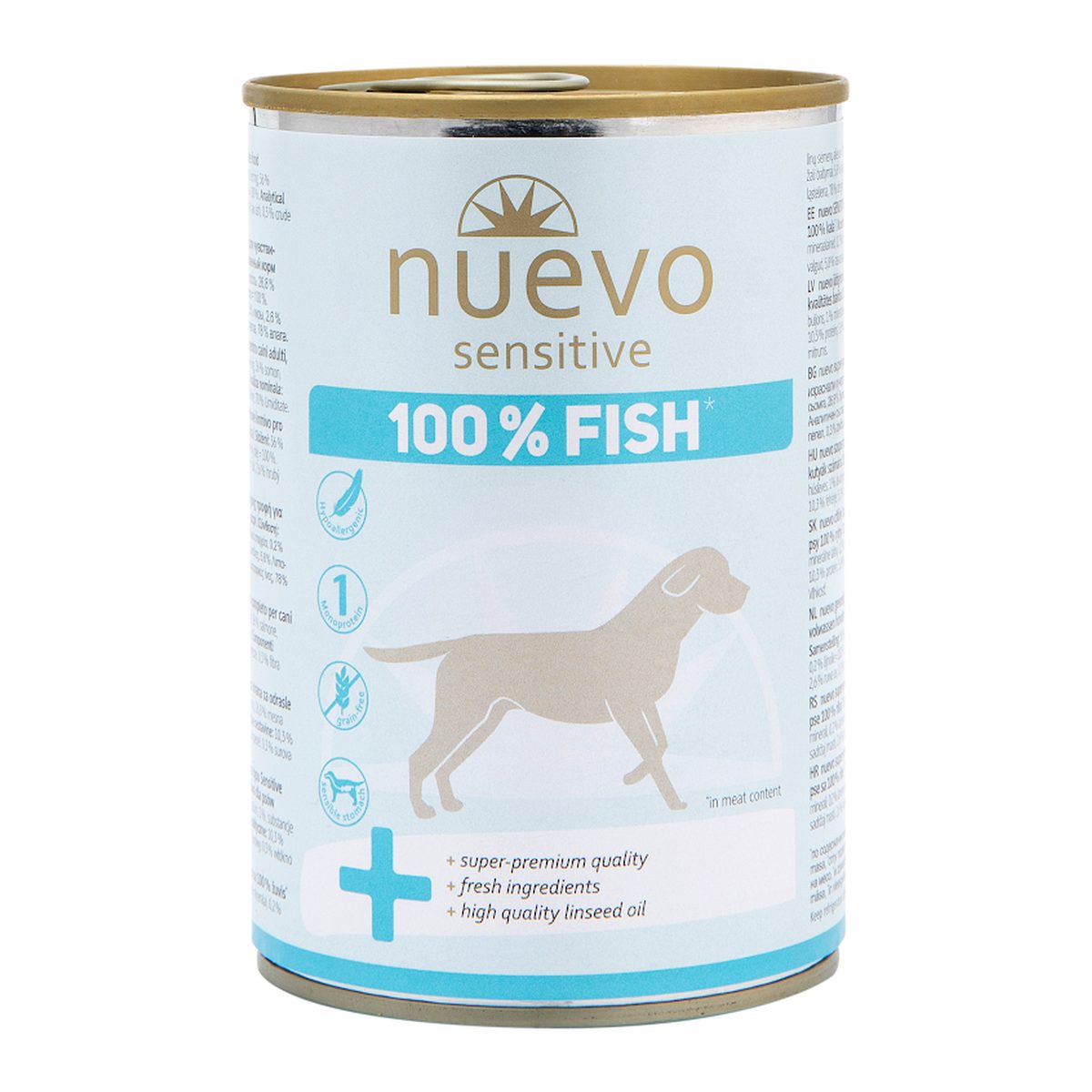 Nuevo Sensitive Perro Adulto 100% Pescado| Monoprotein 375 g