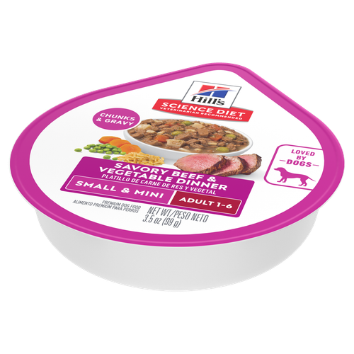 Hill's Science Diet Perro Adulto Raza Pequeña Tray Res y Vegetales 99 g