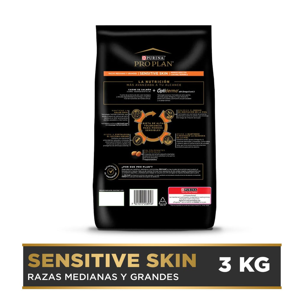 Pro Plan PLAN Sensitive Skin M/L 6x3kg