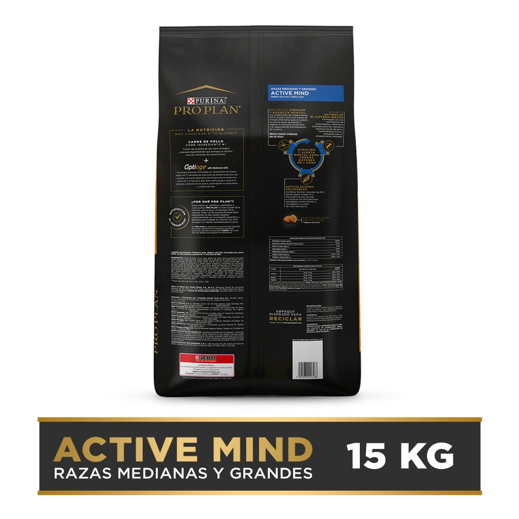 Pro Plan PLAN Active Mind 7+ Med Lrg 15kg
