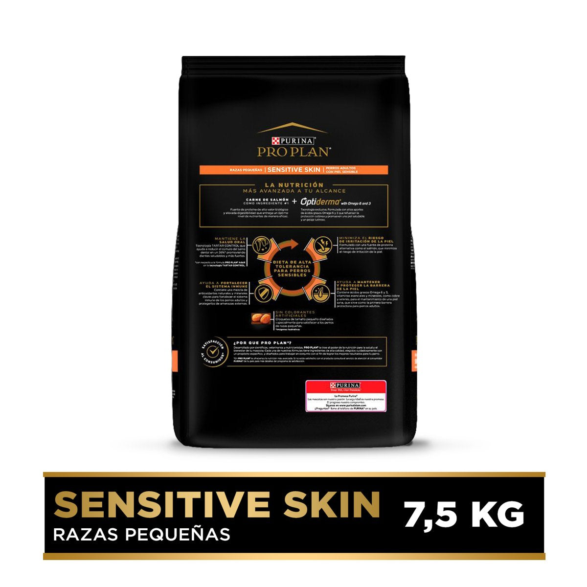 Pro Plan PLAN Sensitive Skin Sml Brd 7.5kg