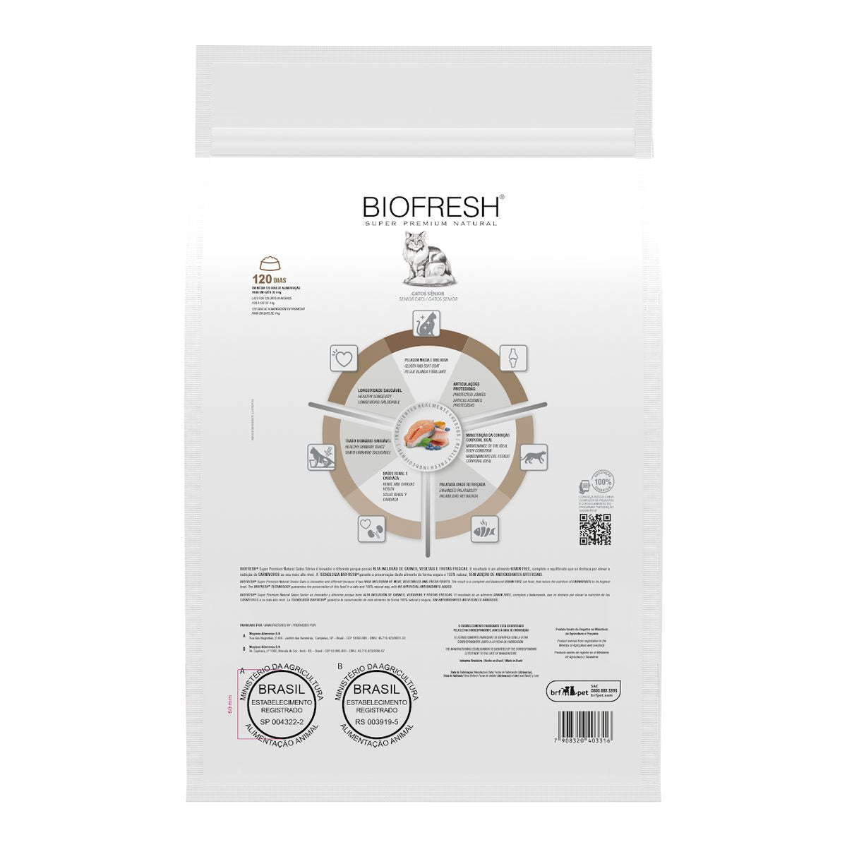 Biofresh Gato Adulto Senior Pescado Blanco 7.5 KG