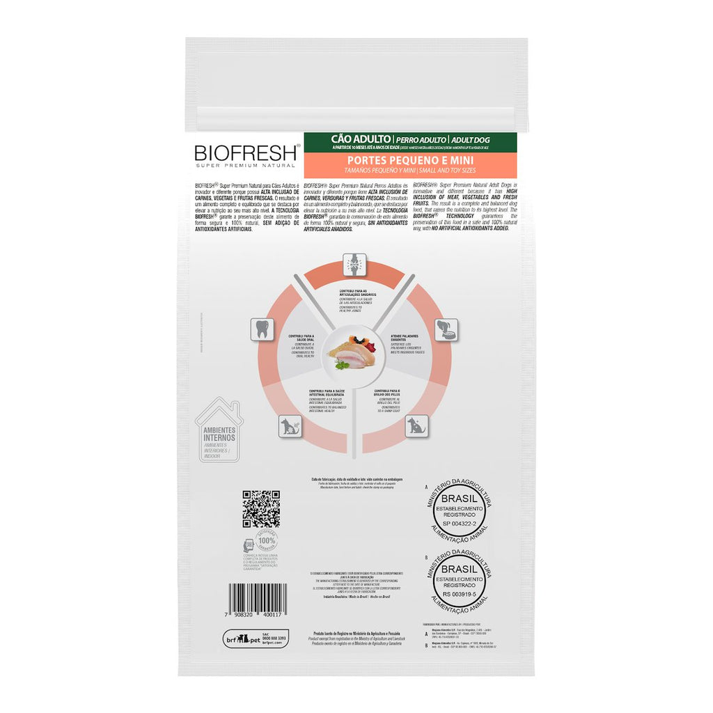Biofresh Perro Adultos Razas Pequeñas Mix de Carnes 10.1 KG