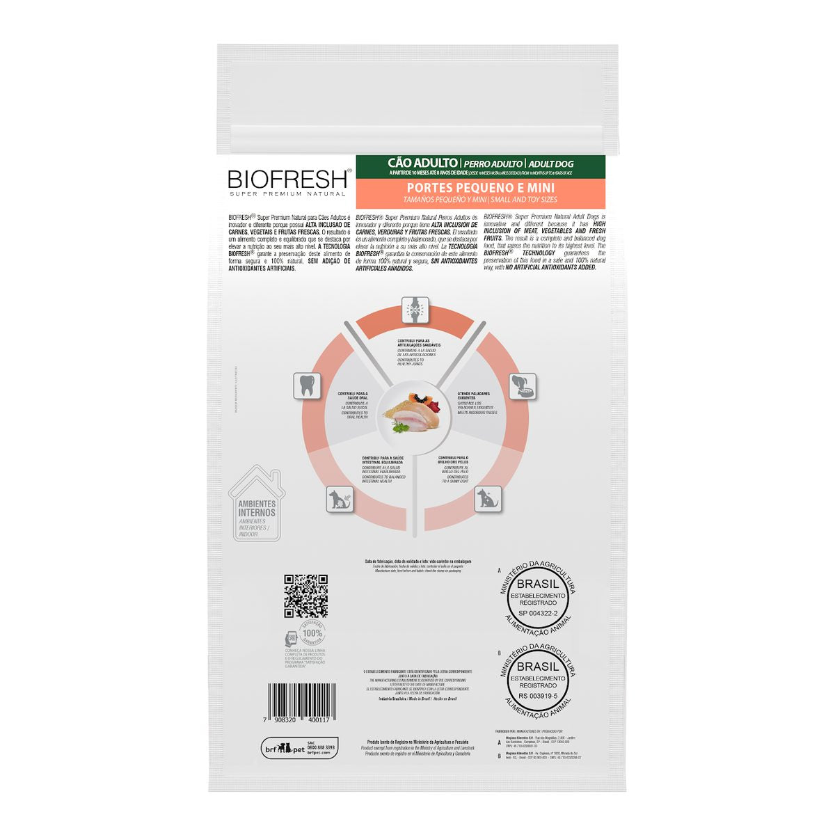 Biofresh Perro Adultos Razas Pequeñas Mix de Carnes 10.1 KG