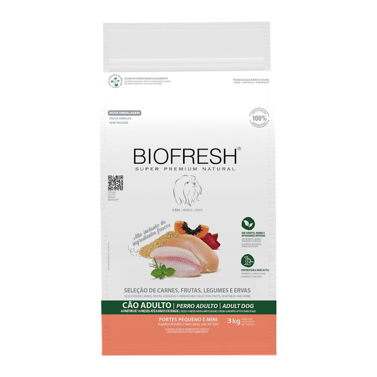 Biofresh Perro Adultos Razas Pequeñas Mix de Carnes 3 KG