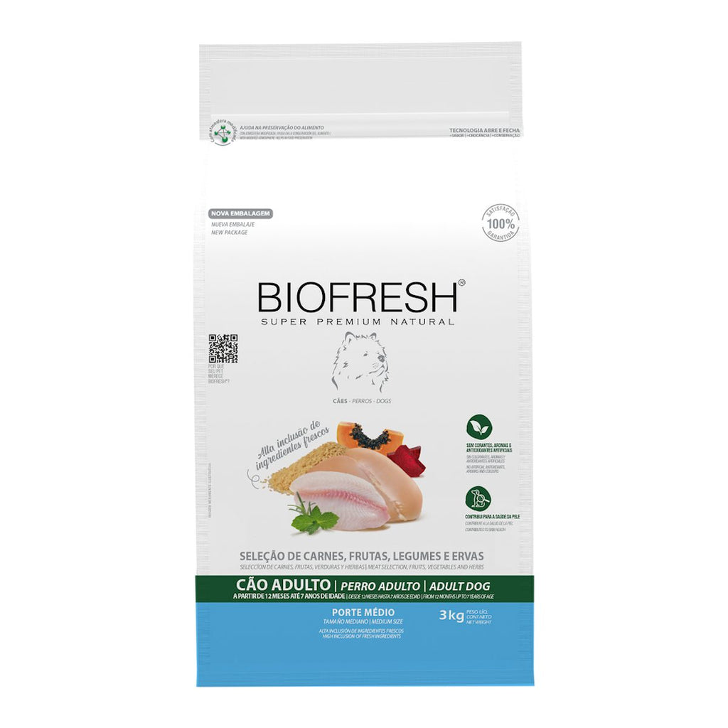 Biofresh Perro Adultos Medianos Mix de Carnes 3 KG