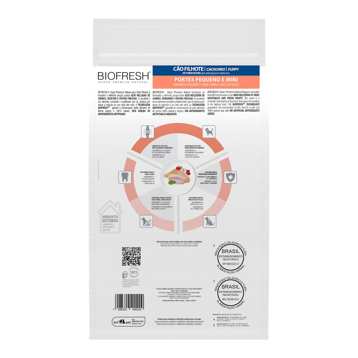Biofresh Perro Cachorros Razas Pequeñas Mix de Carnes 10.1 KG