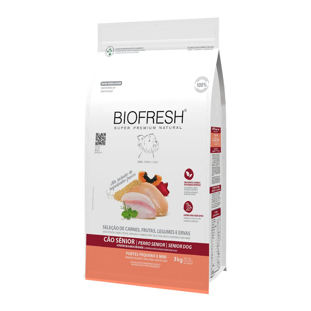 Biofresh Perro Adultos Senior Razas Pequeñas Mix de Carnes 3 KG