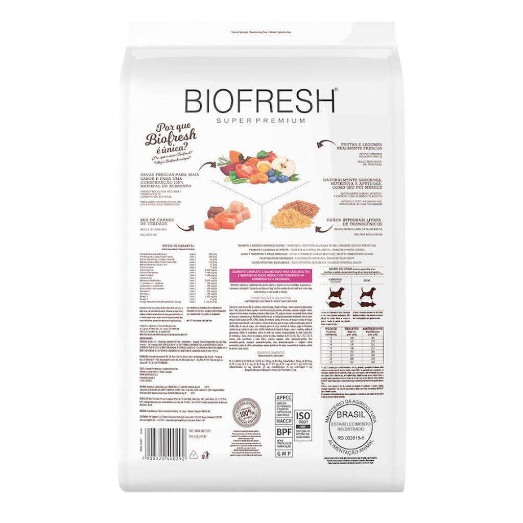Biofresh Perro Adultos Light Medianos Mix de Carnes 3 KG