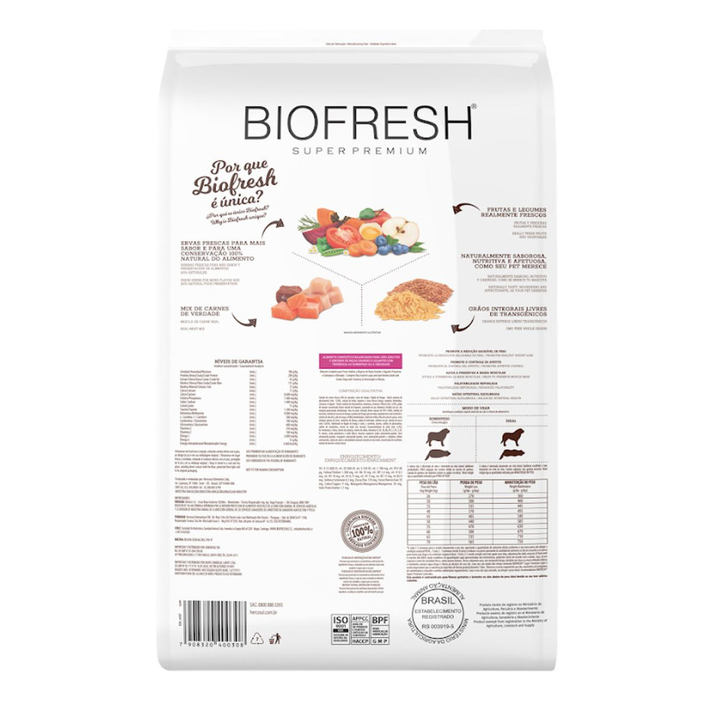Biofresh Perro Adultos Light Grandes y Gigantes 3 KG