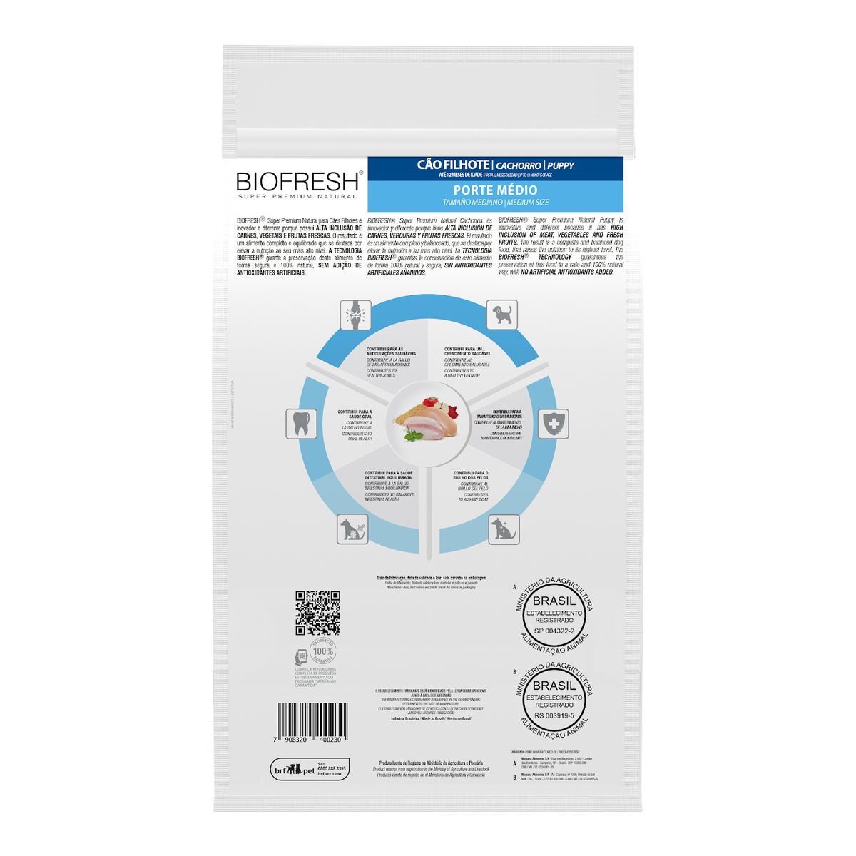 Biofresh Perro Cachorro Medianos Mix de Carnes de Res 10.1 KG