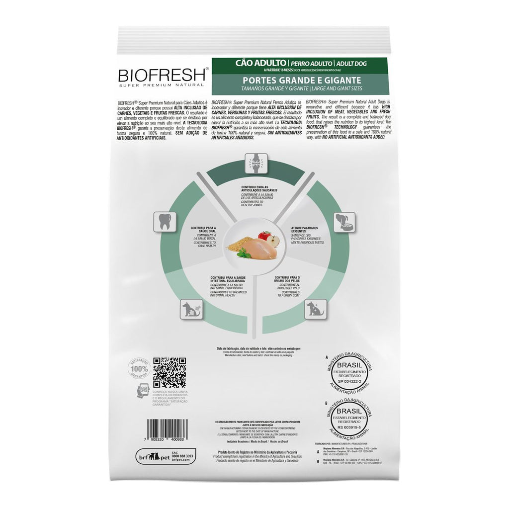 Biofresh Perro Cachorro Grandes y Gigantes Mix de Carnes 15 KG