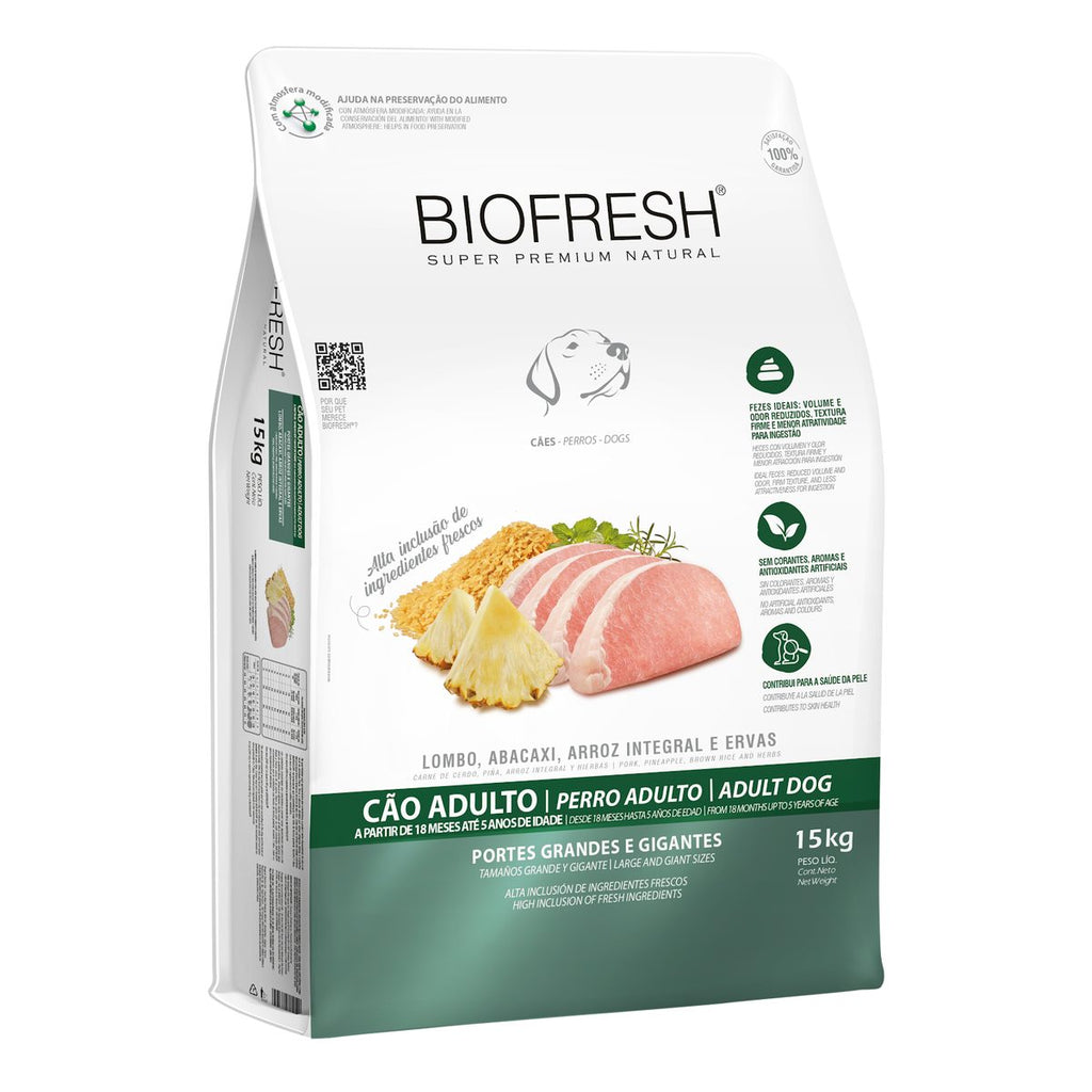 Biofresh Perro Adulto Grandes y Gigantes Cerdo y Piña 15 KG