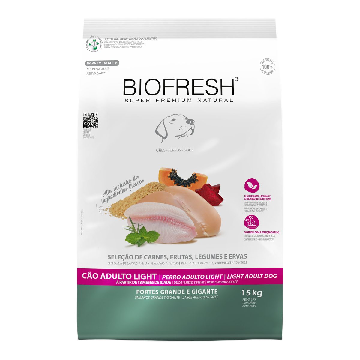 Biofresh Perro Adultos Light Grandes y Gigantes 15 KG