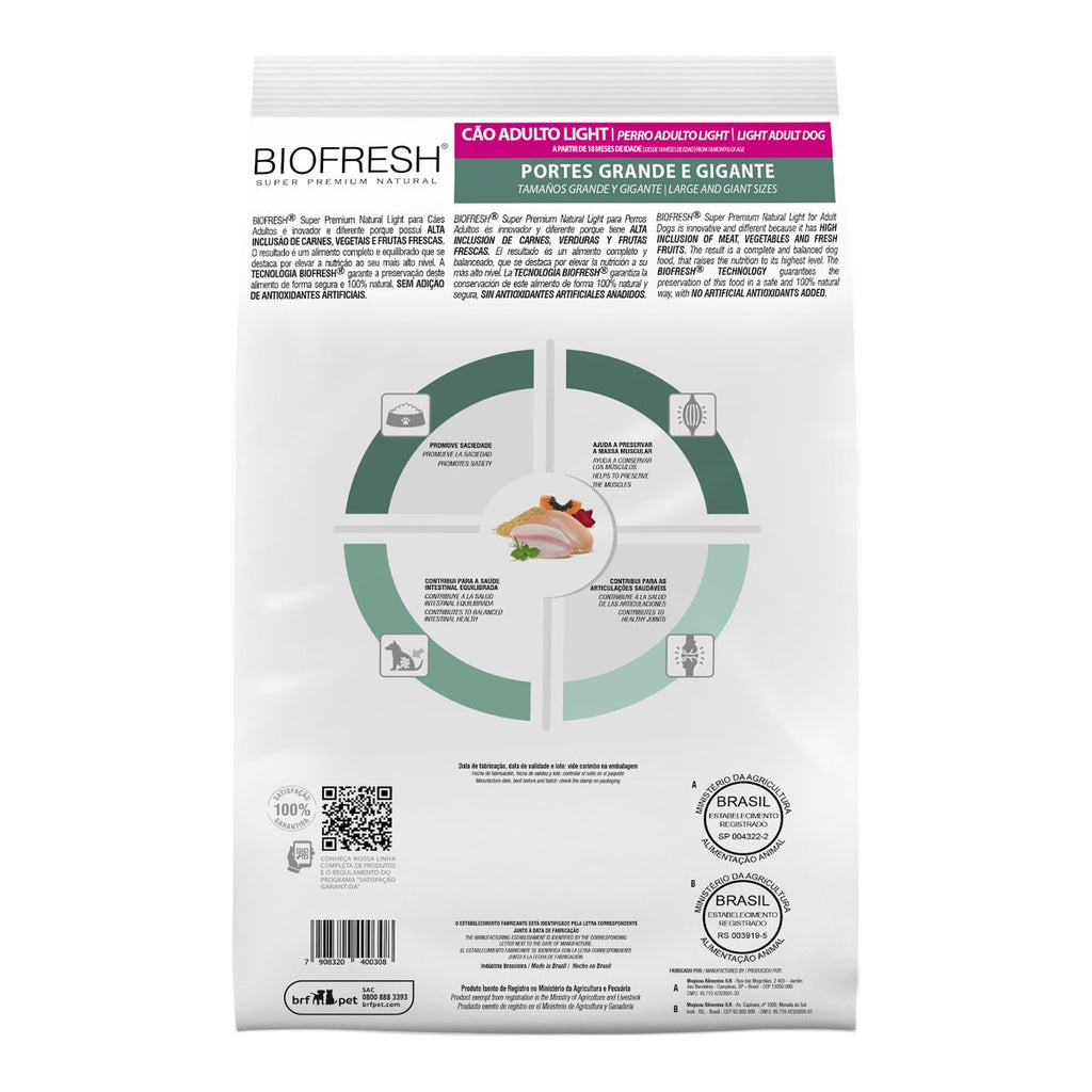 Biofresh Perro Adultos Light Grandes y Gigantes 15 KG
