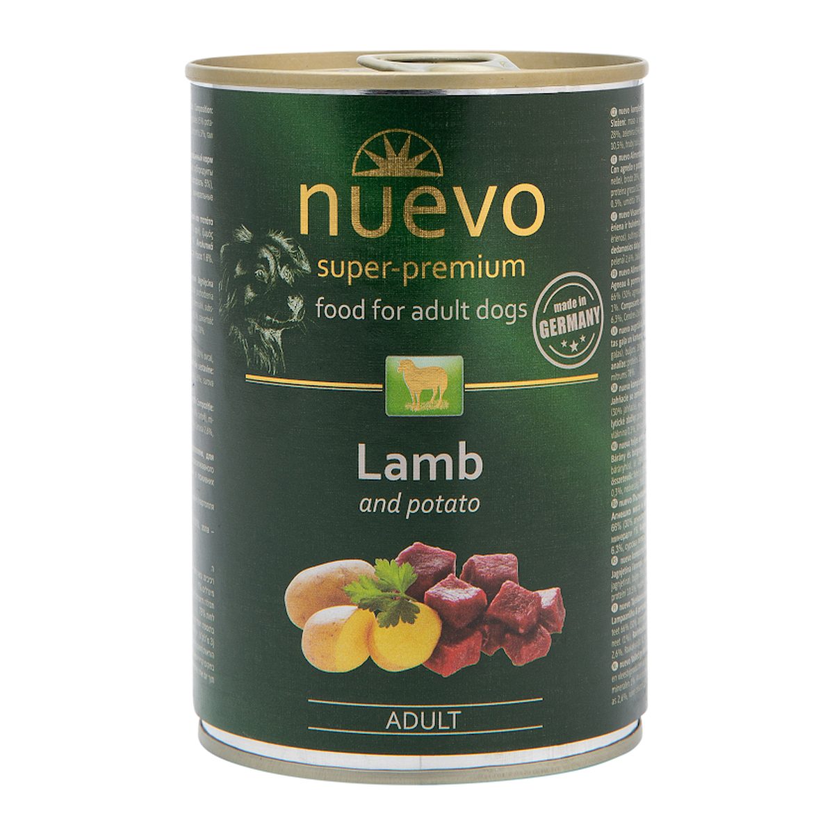 Nuevo Perro Adulto Cordero y Papas 400 g