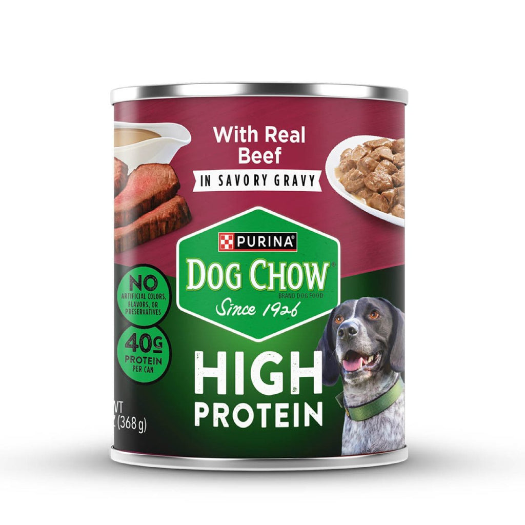 Dog Chow CHOW HIPRO Beef InGrv 12x13oz