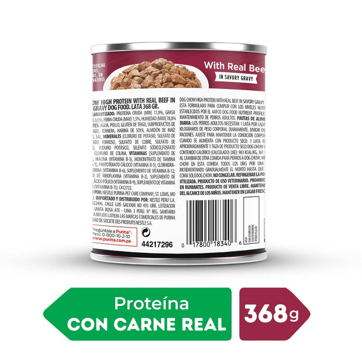 Dog Chow CHOW HIPRO Beef InGrv 12x13oz