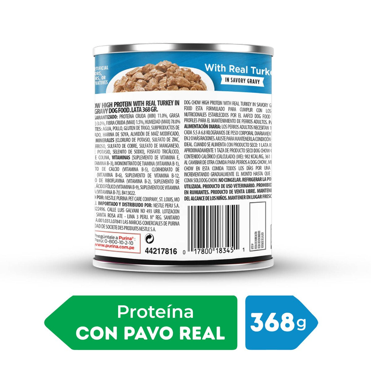 Dog Chow CHOW HIPRO Turkey InGrv 12x13oz