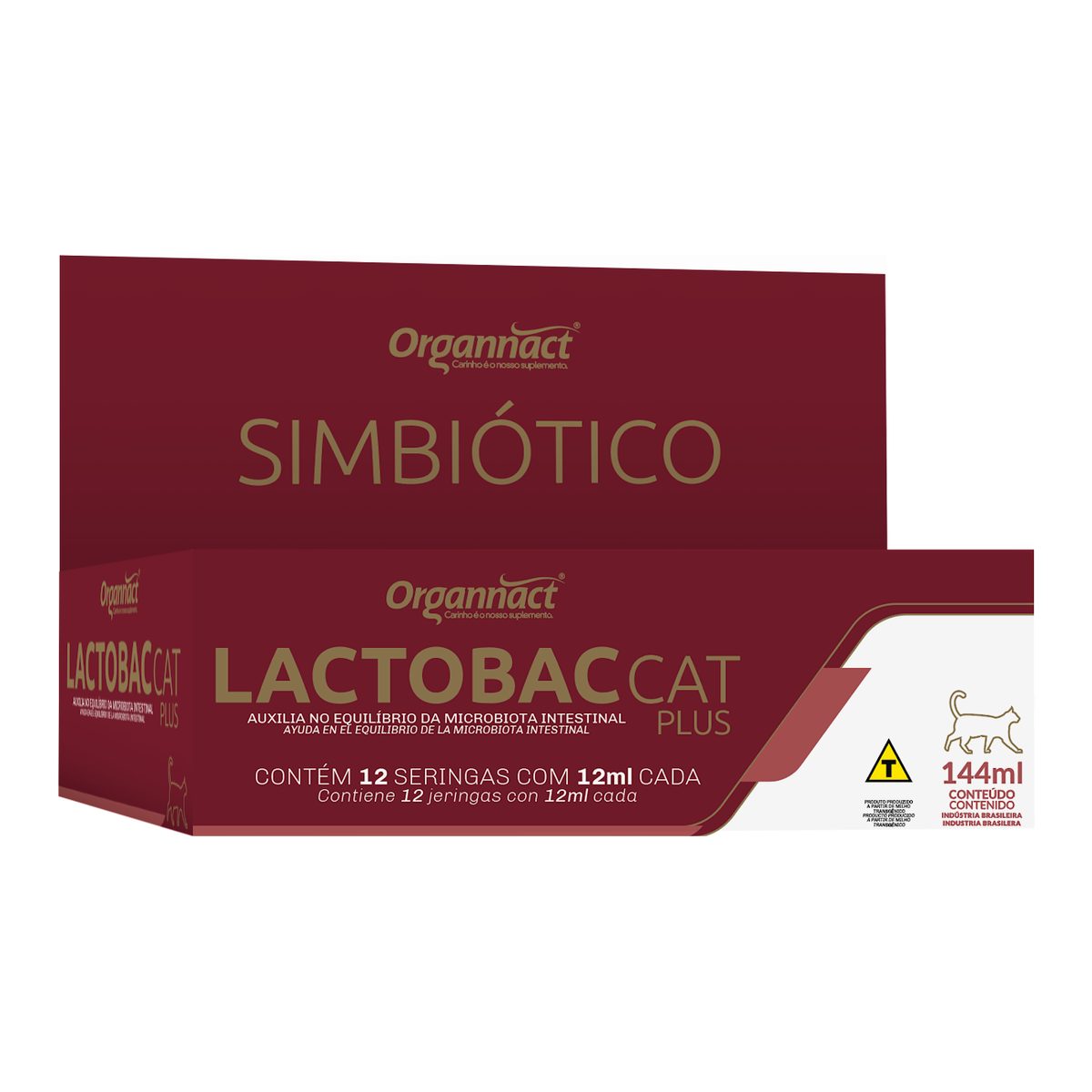 Organnact Lactobac Gatos Plus 12 ml