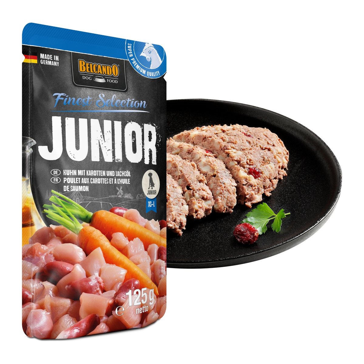 Belcando Finest Selection Junior Pollo Con Zanahoria 125 gr · detalle