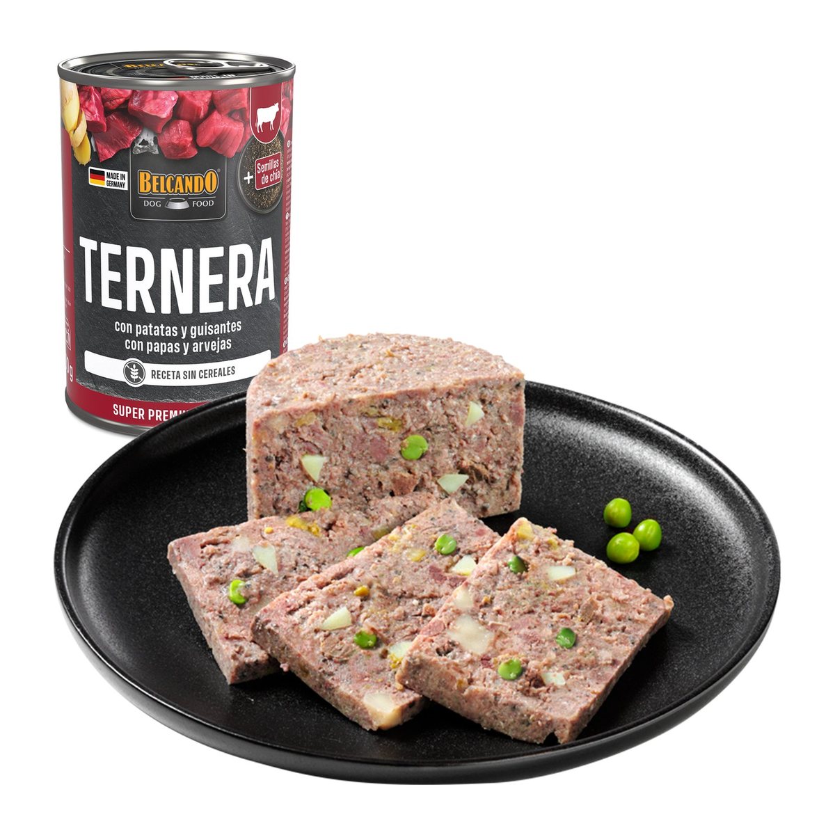 Belcando Super Premium Ternera Con Patatas Y Guisantes 400 gr · detalle