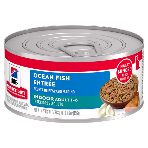 Hill's Science Diet Gato Adulto Indoor Lata Pescado Marino 156 g