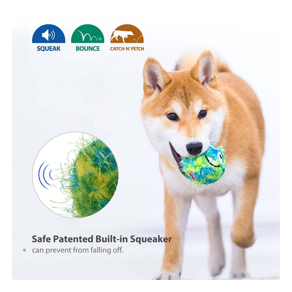GiGwi Medium Ball 'Plush Friendz'w/foam rubber ball and squeaker