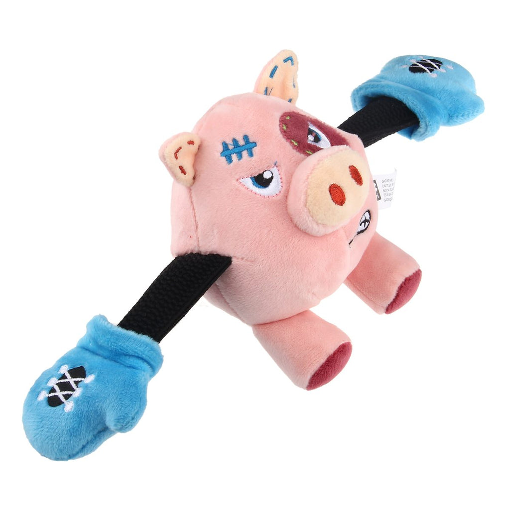GiGwi Rock Zoo King Boxer Pig with Squeaker