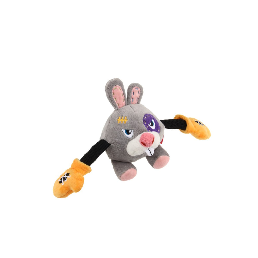 GiGwi Rock Zoo King Boxer Rabbit with Squeaker