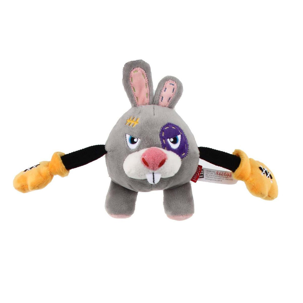 GiGwi Rock Zoo King Boxer Rabbit with Squeaker