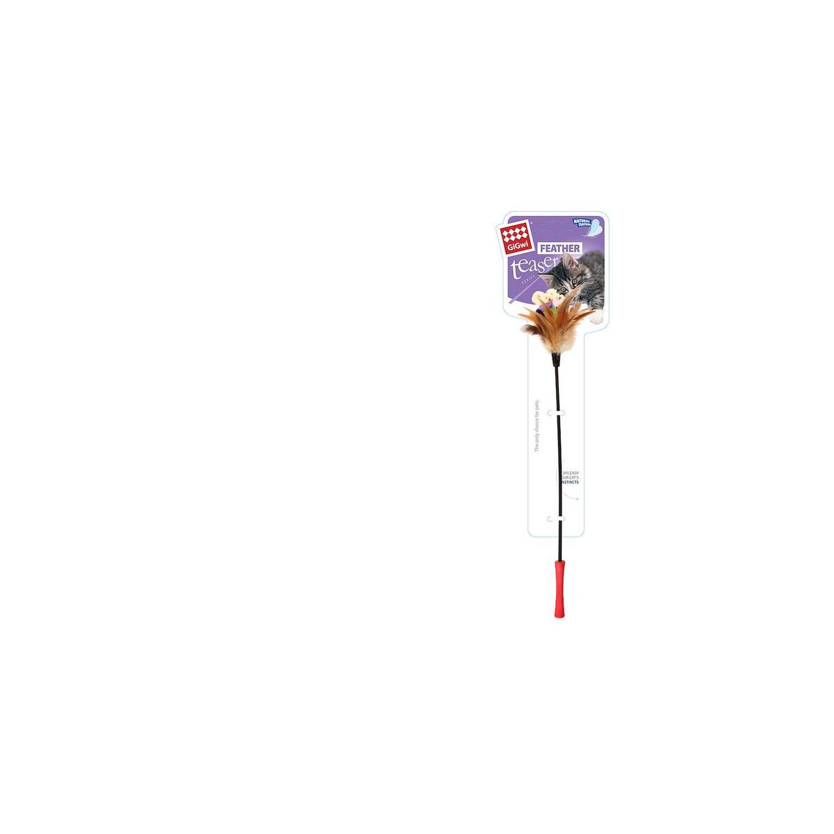 GiGwi FEATHER TEASER VARILLA COLA FELPA 2 1PZ