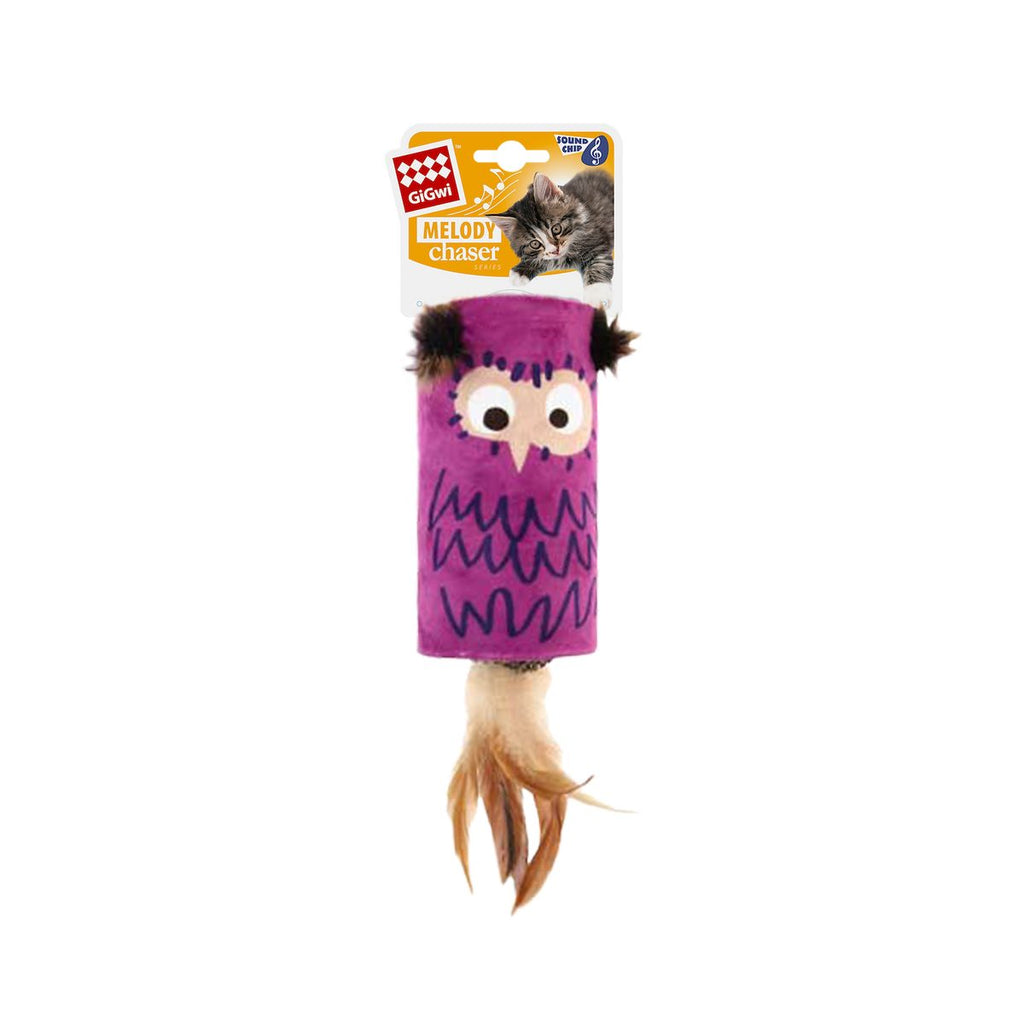 GiGwi MELODY CHASER TUBE/FEATHER BUHO 1PZ