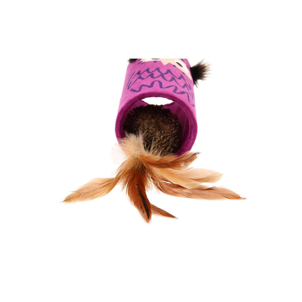 GiGwi MELODY CHASER TUBE/FEATHER BUHO 1PZ