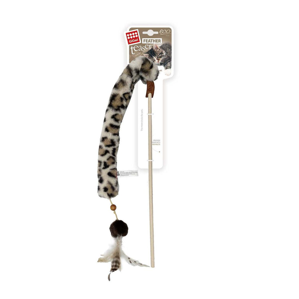 GiGwi ECO LINE FEATHER TEASER VARILLA PLUMA 1PZ