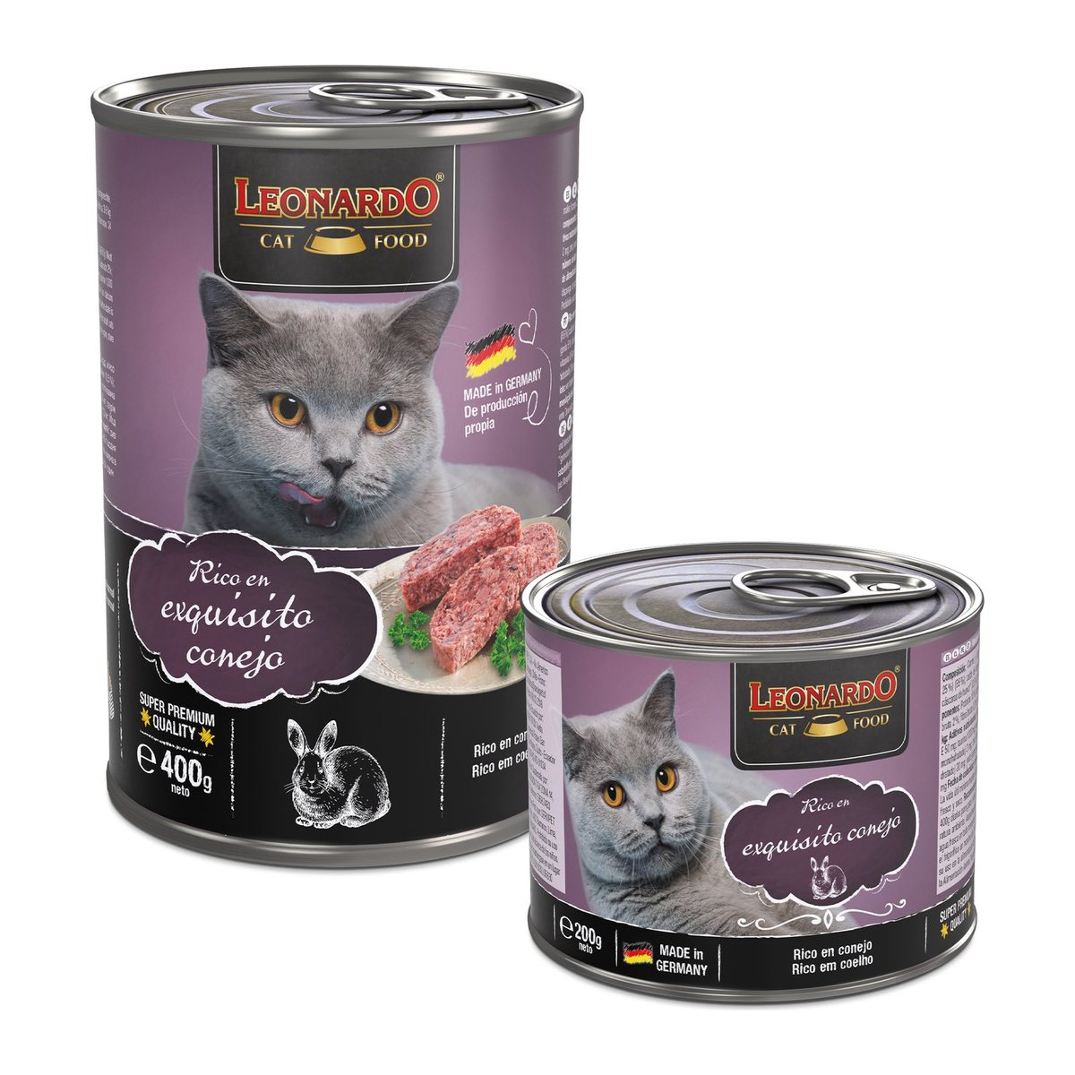 Leonardo Quality Selection Rico En Exquisito Conejo 200 gr · detalle
