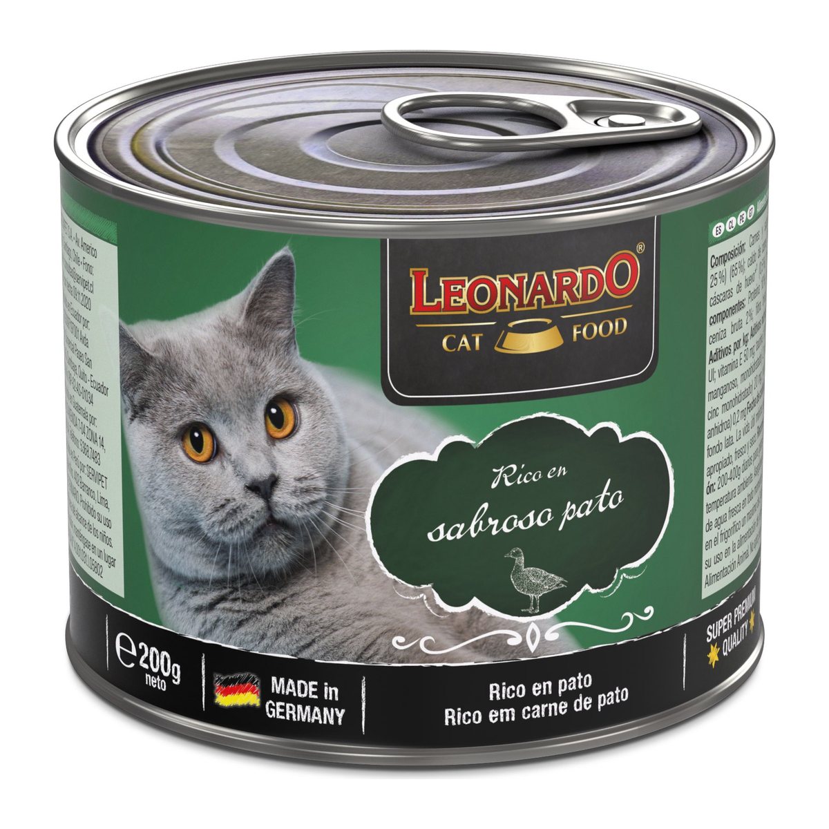 Leonardo Quality Selection Rico En Sabroso Pato 200 gr