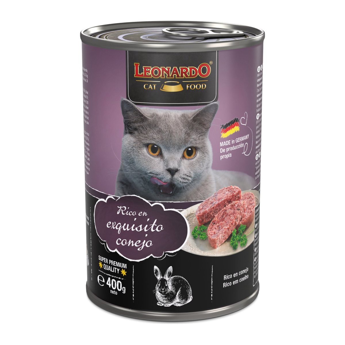 Leonardo Quality Selection Rico En Exquisito Conejo 400 gr