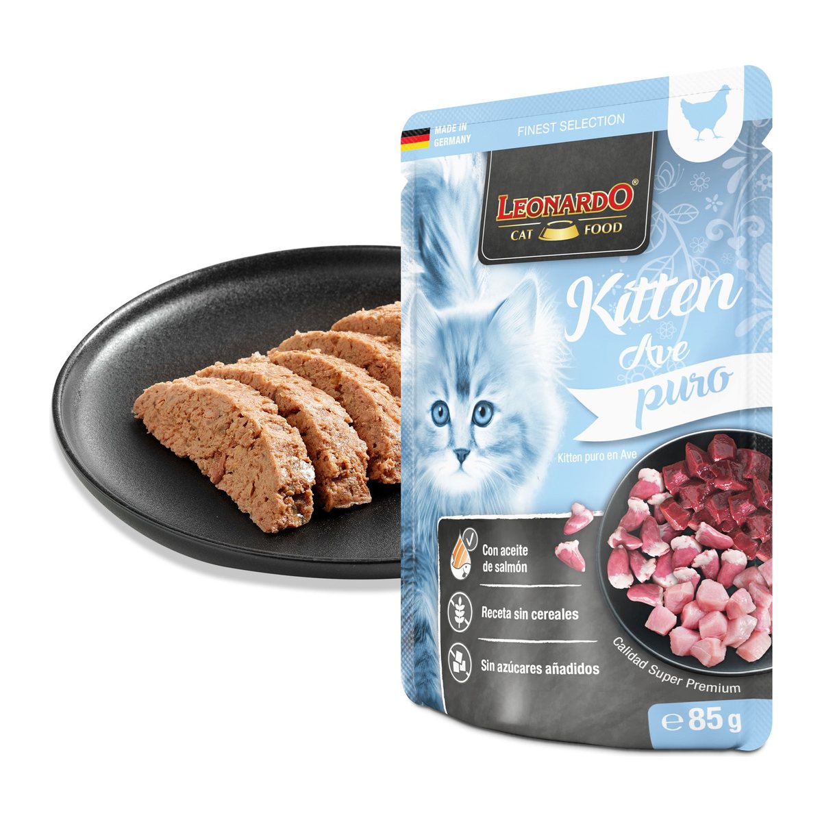 Leonardo Finest Selection Kitten Ave Puro 85 gr · detalle