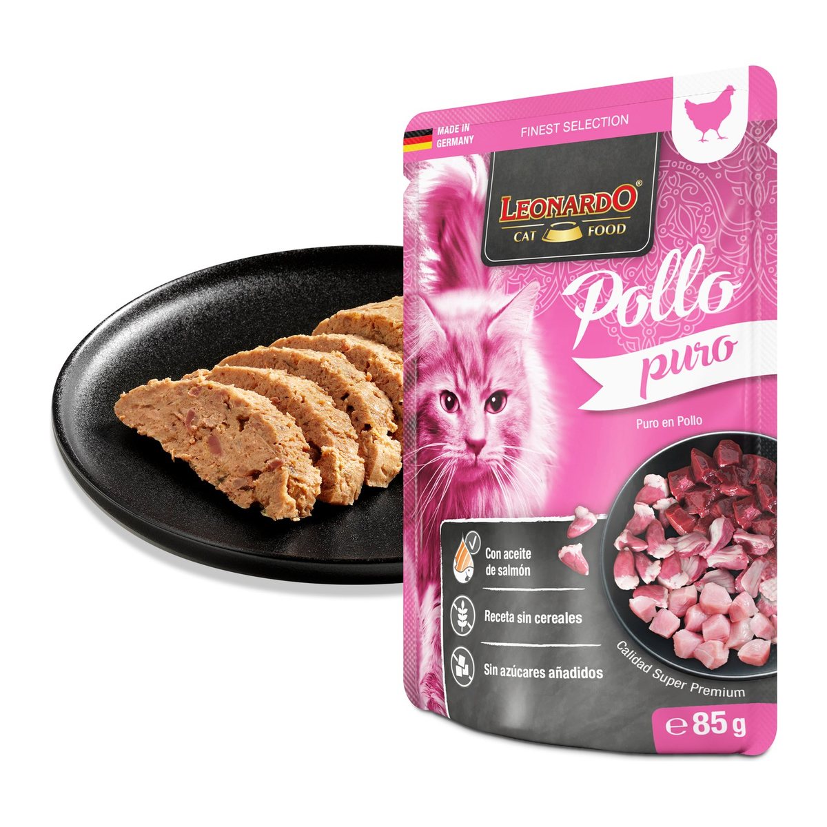 Leonardo Finest Selection Pollo Puro 85 gr · detalle