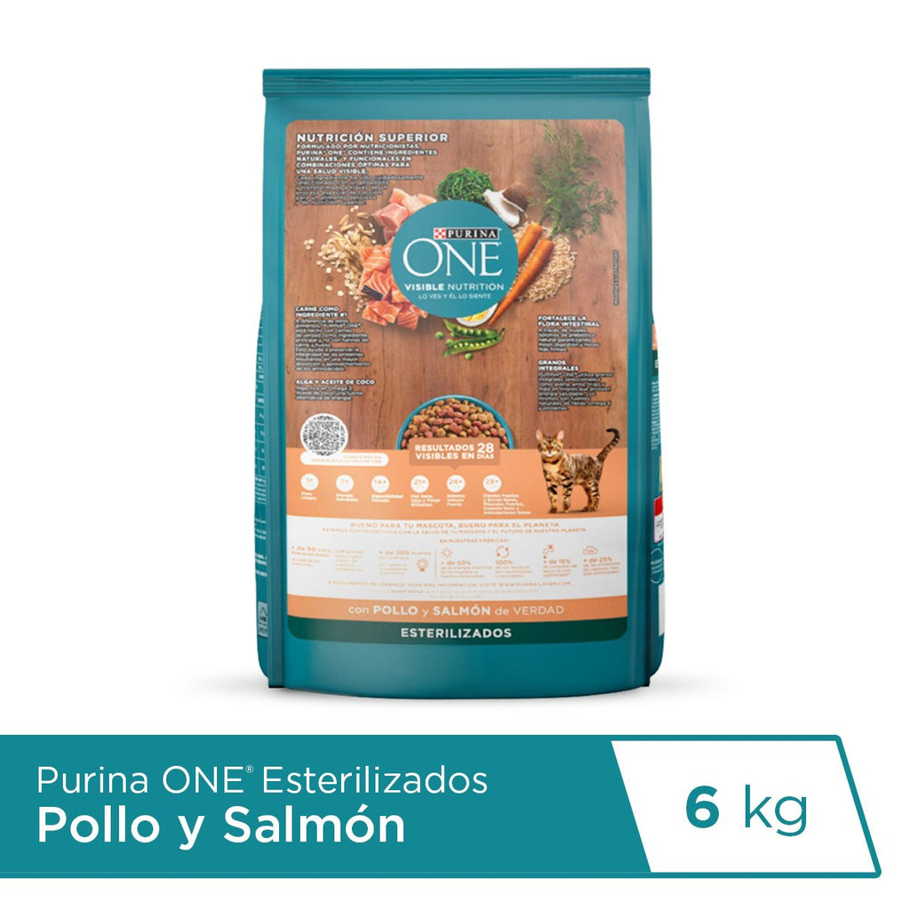 Purina ONE Esterilizado Salmon 6kg