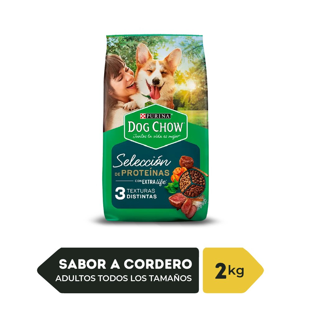 Dog Chow CHOW ADLTS Sel ProtnCordero 6x2kg CO