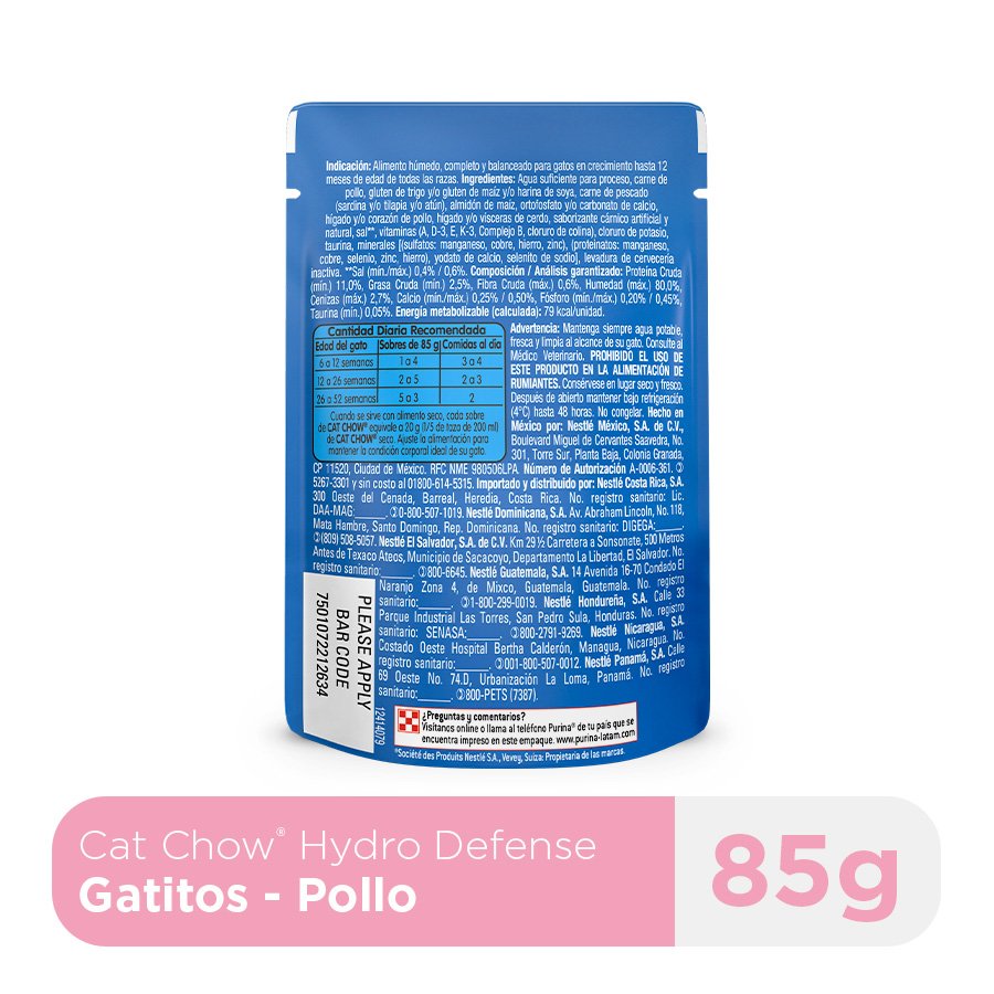 Cat Chow CHOW Gatitos Pollo 15x85g N1 XI