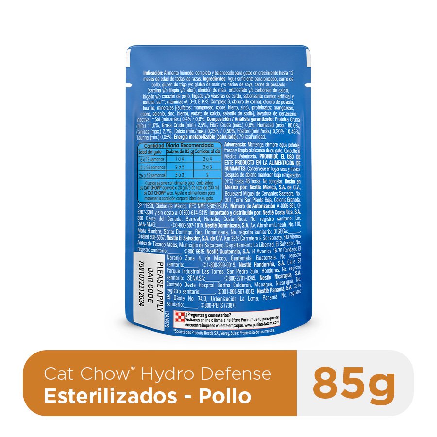Cat Chow CHOW Esterilizados Pes 15x85g N1 XI
