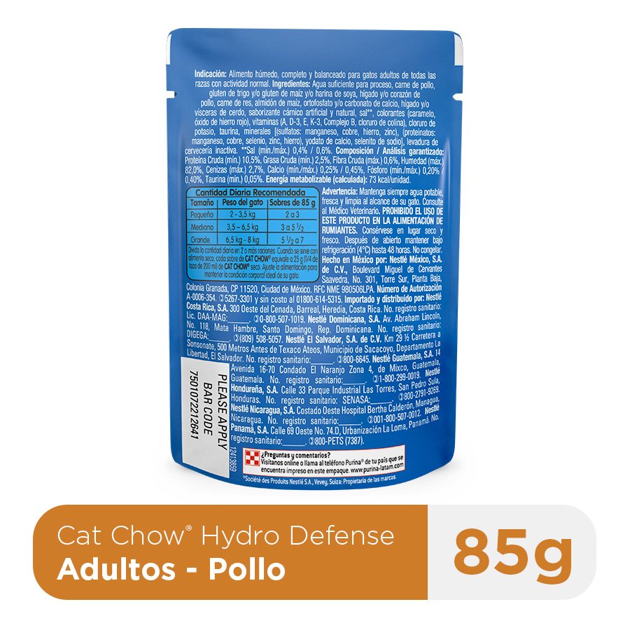 Cat Chow CHOW Adultos Pollo 15x85g N1 XI