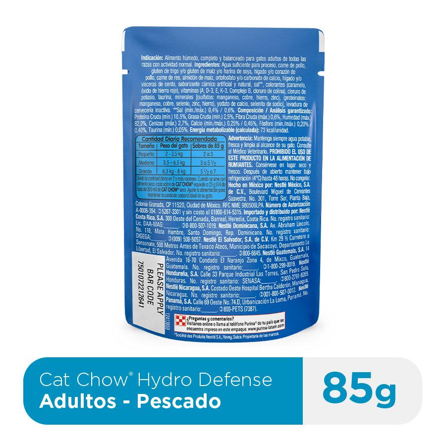Cat Chow CHOW Adultos Pescado 15x85g N1 XI