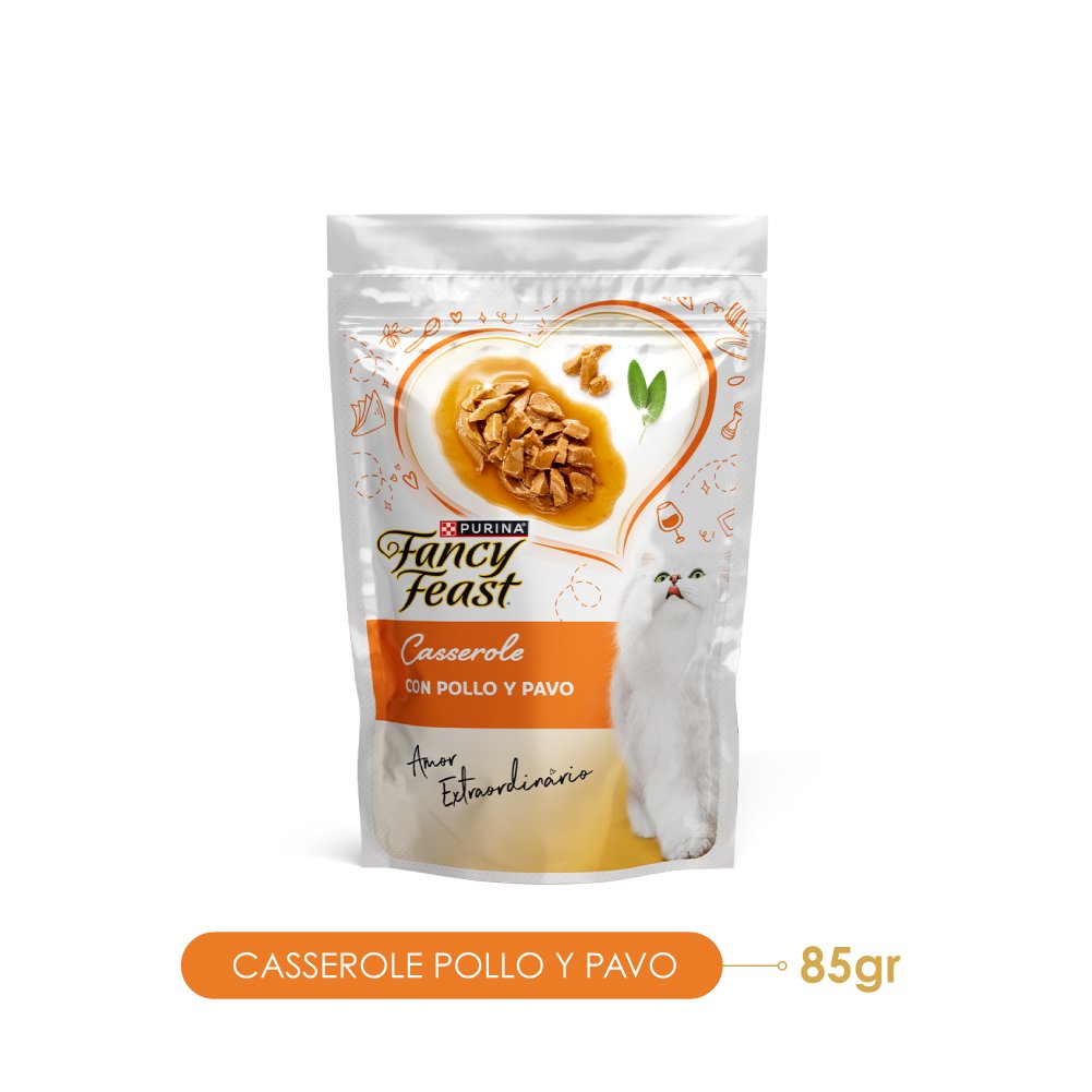 Fancy Feast FEAST Cass Pollo y Pavo 15x85gN2XI