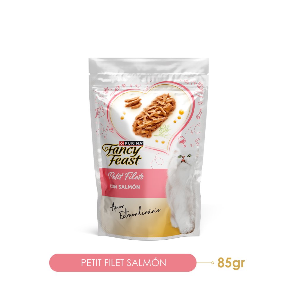 Fancy Feast FEAST Petit Filet Salmon15x85gN1XI